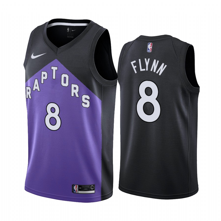 Toronto Raptors #8 Malachi Flynn Purple Women's NBA Swingman 2020-21 Earned Edition Jersey