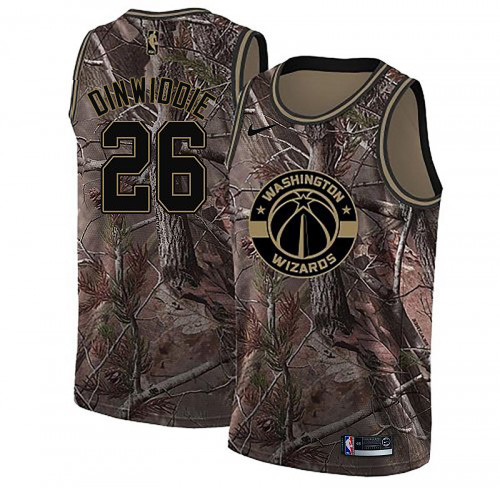 Nike Wizards #26 Spencer Dinwiddie Women's Camo NBA Swingman Realtree Collection Jersey