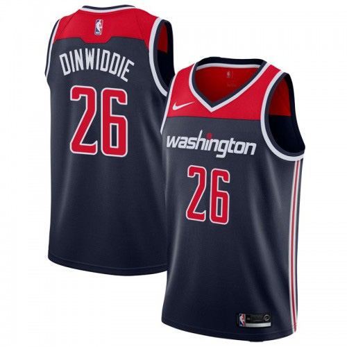 Nike Wizards #26 Spencer Dinwiddie Women's Navy Blue NBA Swingman Statement Edition Jersey