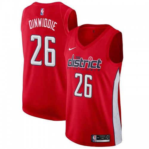 Nike Wizards #26 Spencer Dinwiddie Women's Red NBA Swingman Earned Edition Jersey