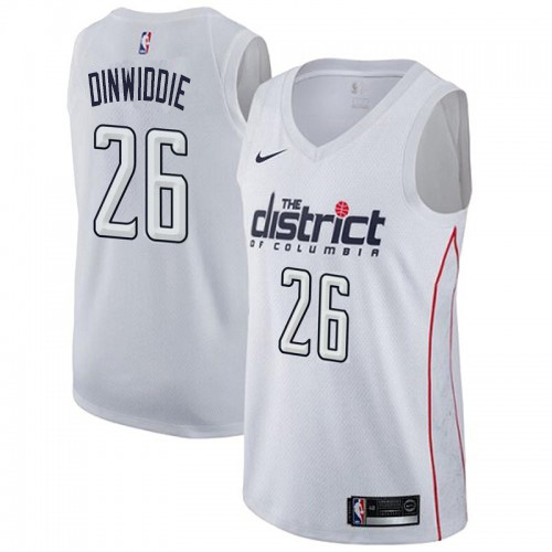 Nike Wizards #26 Spencer Dinwiddie Women's White NBA Swingman City Edition Jersey