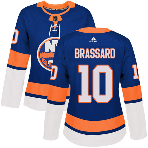 Adidas Islanders #10 Derek Brassard Royal Blue Home Authentic Women's Stitched NHL Jersey