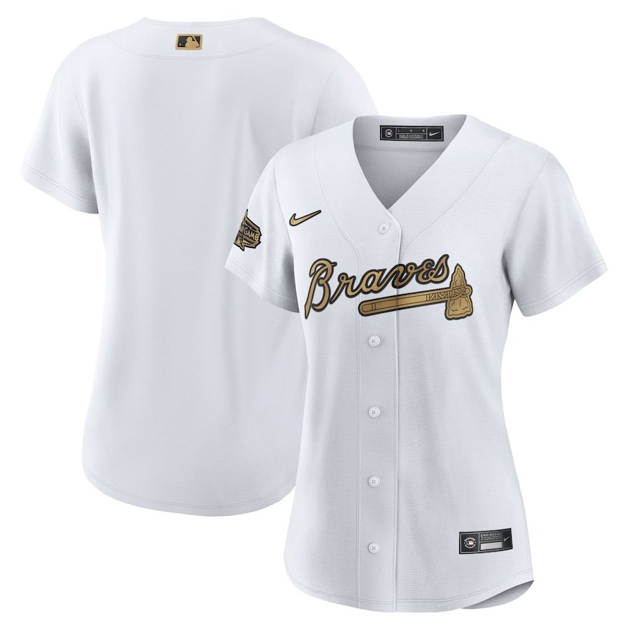 Atlanta Braves Blank Women's Nike White 2022 MLB All-Star Game Replica Jersey