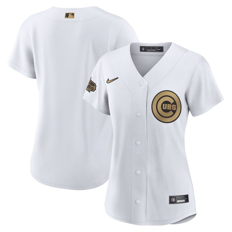 Chicago Cubs Blank Women's Nike White 2022 MLB All-Star Game Replica Jersey