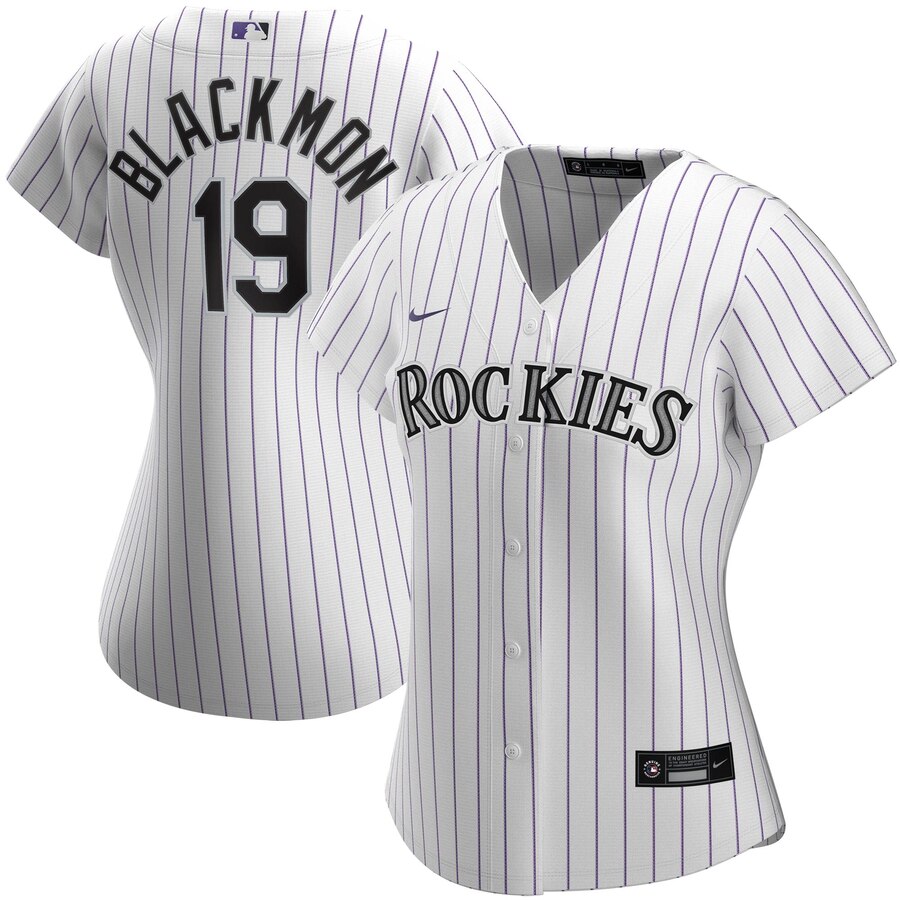 Colorado Rockies #19 Charlie Blackmon Nike Women's Home 2020 MLB Player Jersey White