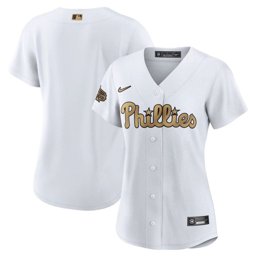 Philadelphia Phillies Custom Women's Nike White 2022 MLB All-Star Game Replica