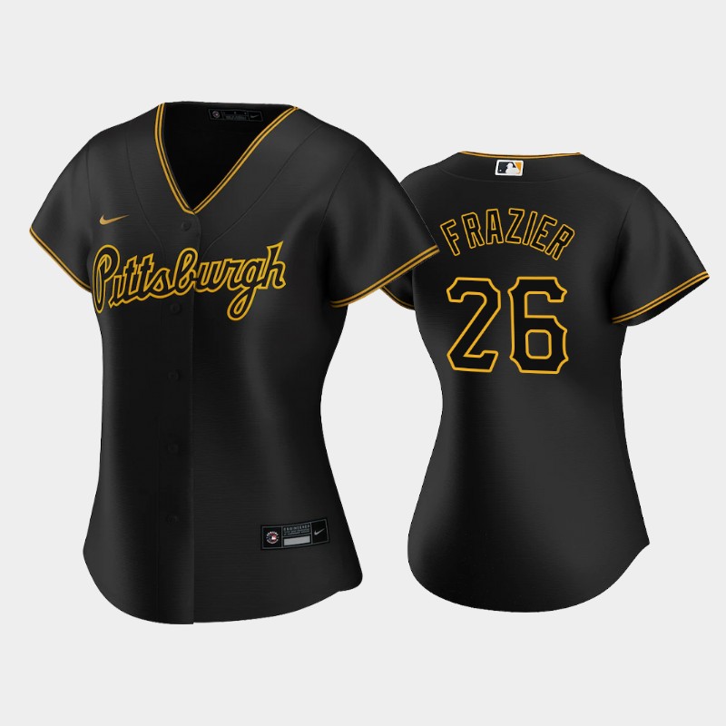 Pittsburgh Pirates #26 Adam Frazier Game Women's Nike Alternate MLB Jersey - Black