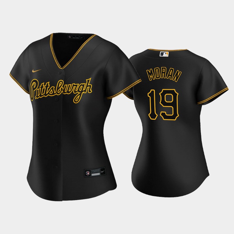 Pittsburgh Pirates #19 Colin Moran Game Women's Nike Alternate MLB Jersey - Black