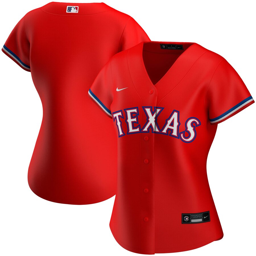 Texas Rangers Nike Women's Alternate 2020 MLB Team Jersey Red