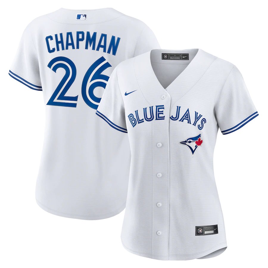 Toronto Blue Jays #26 Matt Chapman Women's Team Game Player Authentic White Jersey