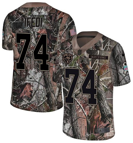 Nike Bears #74 Germain Ifedi Camo Youth Stitched NFL Limited Rush Realtree Jersey