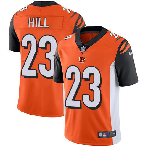 Nike Bengals #23 Daxton Hill Orange Alternate Youth Stitched NFL Vapor Untouchable Limited Jersey