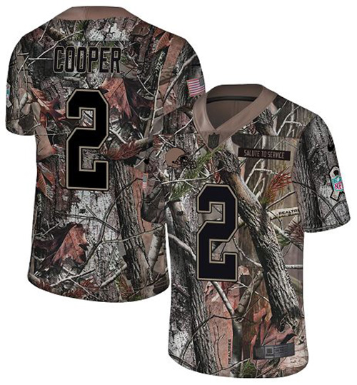 Nike Browns #2 Amari Cooper Camo Youth Stitched NFL Limited Rush Realtree Jersey