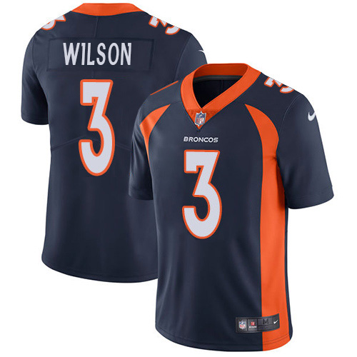 Nike Broncos #3 Russell Wilson Navy Blue Alternate Men's Stitched NFL Vapor Untouchable Limited Jersey