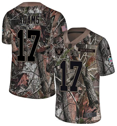 Nike Raiders #17 Davante Adams Camo Men's Stitched NFL Limited Rush Realtree Jersey