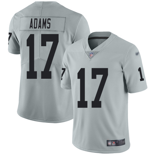 Nike Raiders #17 Davante Adams Silver Men's Stitched NFL Limited Inverted Legend Jersey