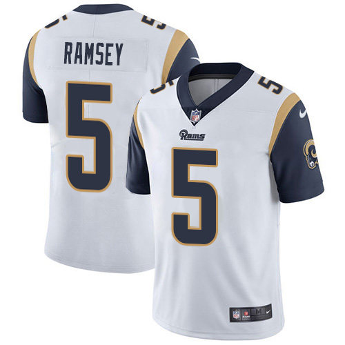 Nike Rams #5 Jalen Ramsey White Youth Stitched NFL Vapor Untouchable Limited Jersey