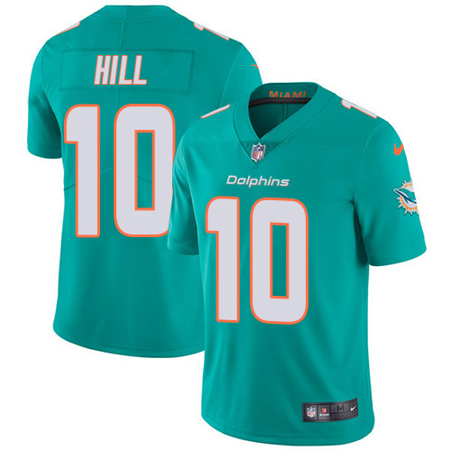 Nike Dolphins #10 Tyreek Hill Aqua Green Team Color Youth Stitched NFL Vapor Untouchable Limited Jersey