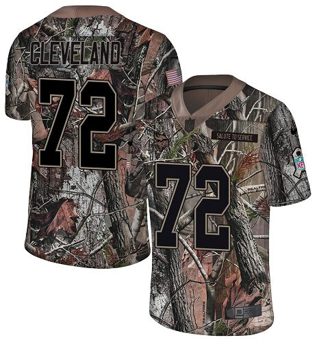 Nike Vikings #72 Ezra Cleveland Camo Youth Stitched NFL Limited Rush Realtree Jersey