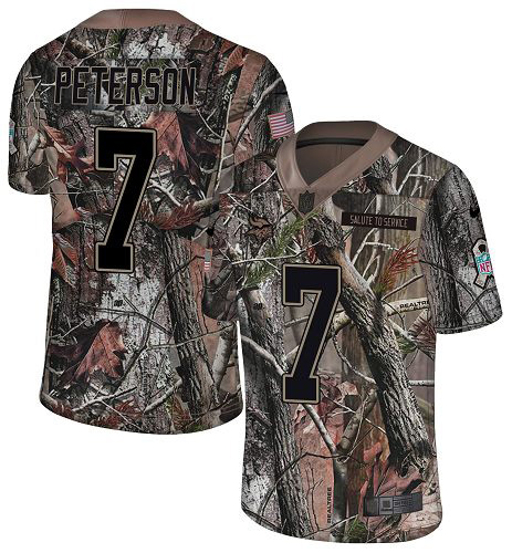 Nike Vikings #7 Patrick Peterson Camo Youth Stitched NFL Limited Rush Realtree Jersey