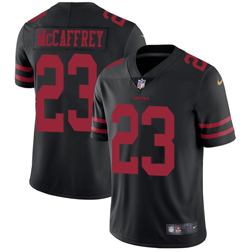 Nike 49ers #23 Christian McCaffrey Black Alternate Youth Stitched NFL Vapor Untouchable Limited Jersey