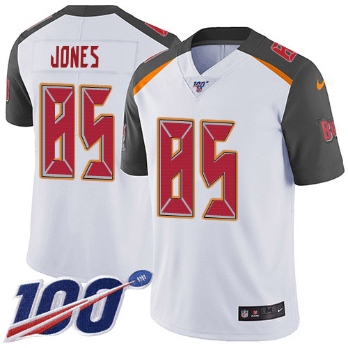 Nike Buccaneers #85 Julio Jones White Youth Stitched NFL 100th Season Vapor Untouchable Limited Jersey