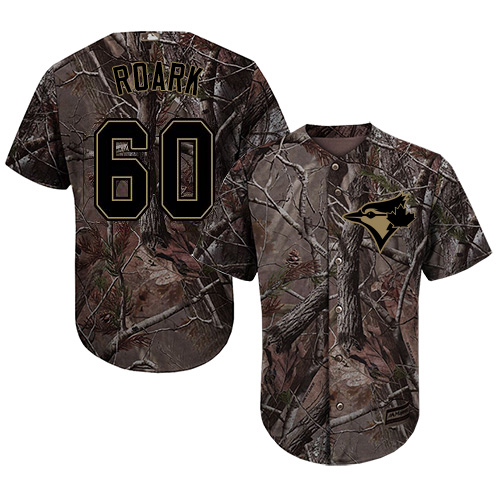 Blue Jays #60 Tanner Roark Camo Realtree Collection Cool Base Stitched Youth MLB Jersey