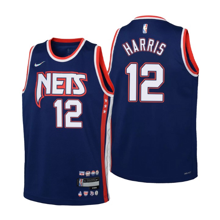 Brooklyn Nets #12 Joe Harris Youth Nike Navy 2021/22 Swingman Jersey - City Edition