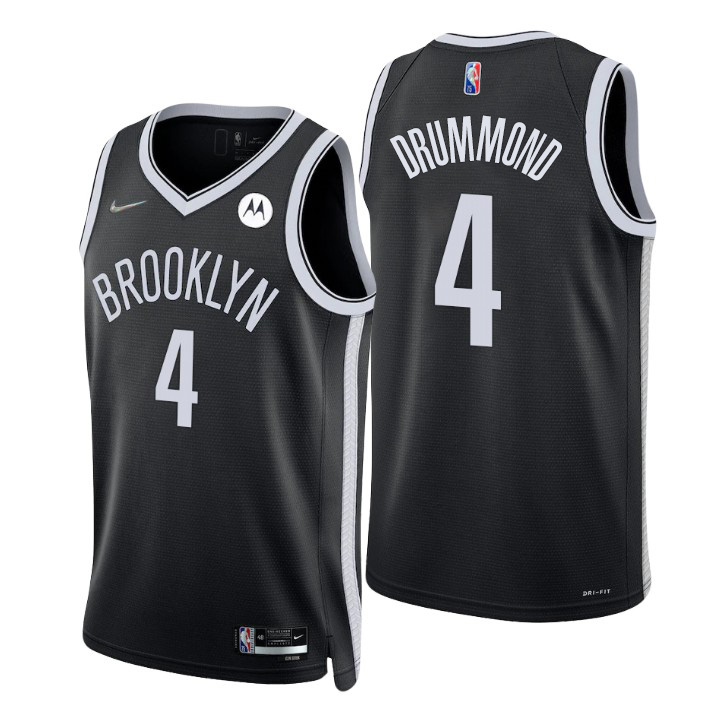 Nike Nets #4 Andre Drummond Black Youth NBA Swingman Icon Edition Jersey