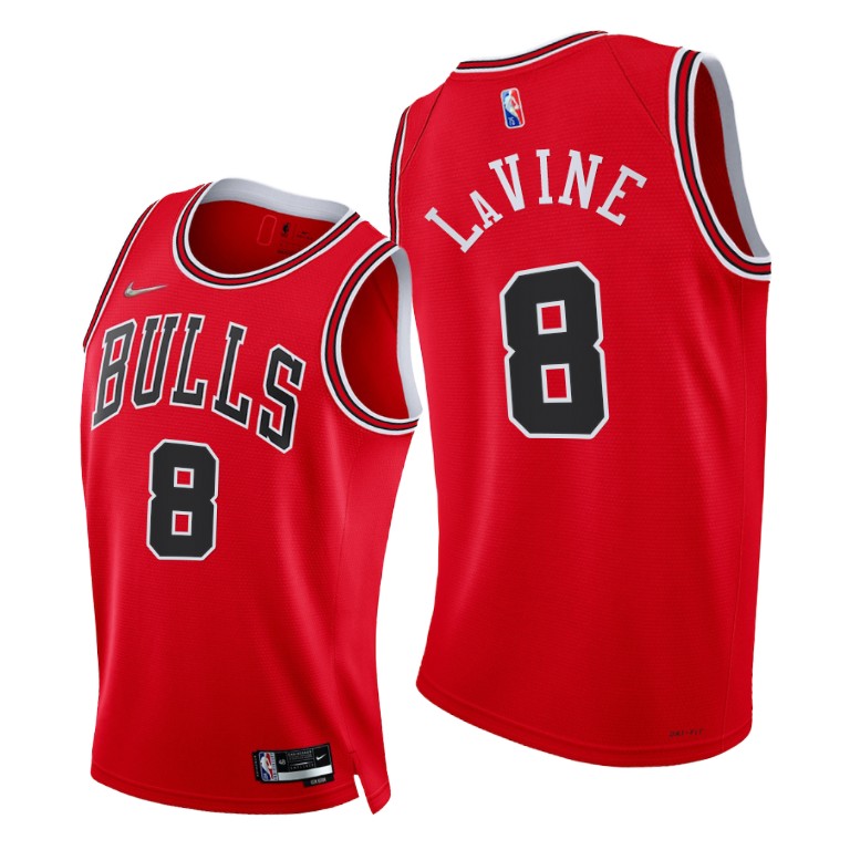 Nike Bulls #8 Zach Lavine Youth 2021-22 75th Diamond Anniversary NBA Jersey Red