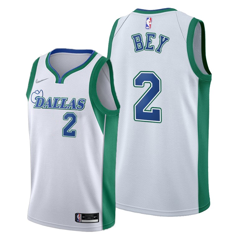 Dallas Mavericks #2 Tyler Bey Youth 2021-22 City Edition White NBA Jersey