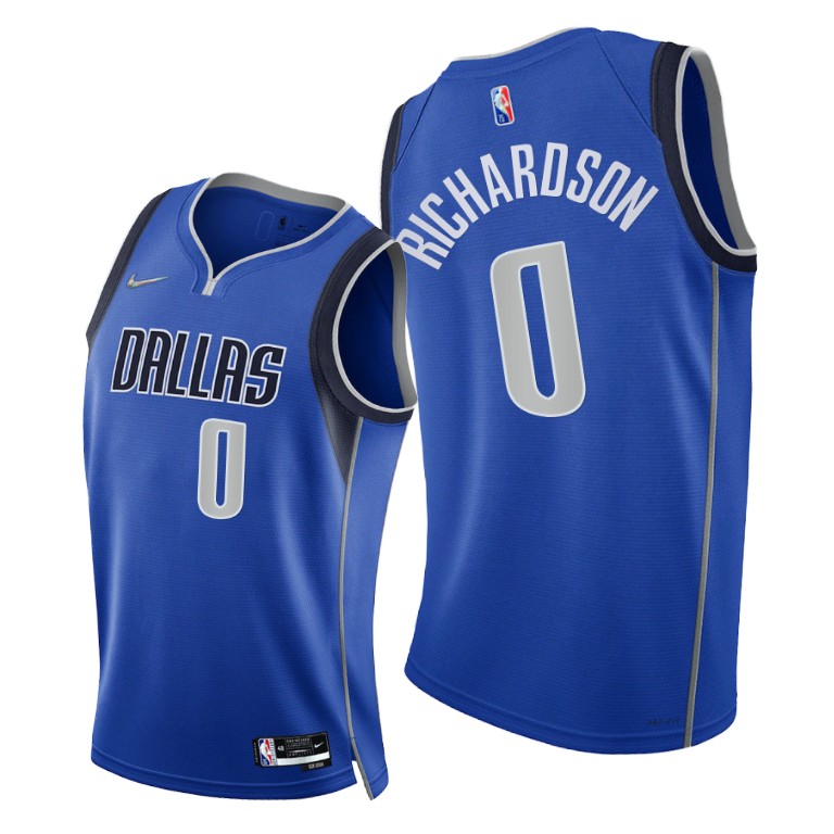 Nike Mavericks #0 Josh Richardson Youth 2021-22 75th Diamond Anniversary NBA Jersey Blue