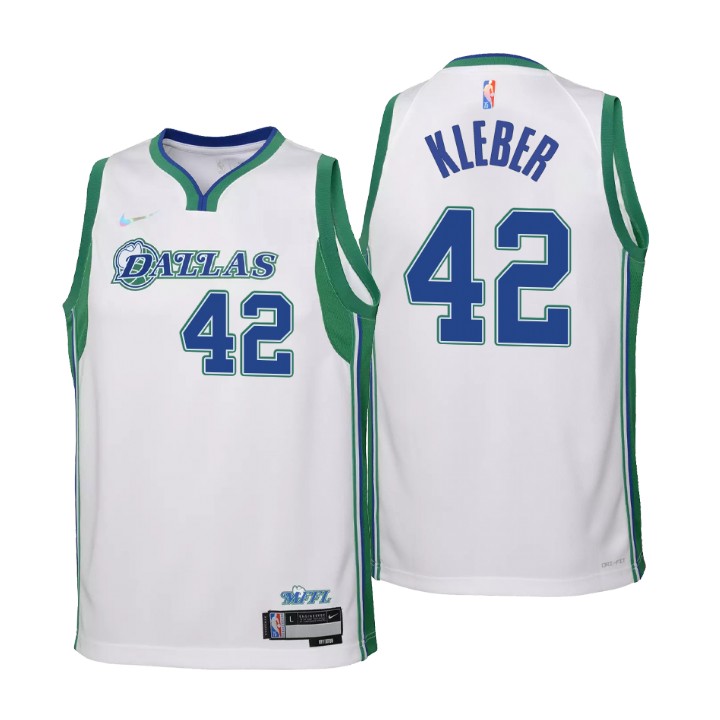 Dallas Maverickss #42 Maxi Kleber Youth Nike White 2021/22 Swingman Jersey - City Edition