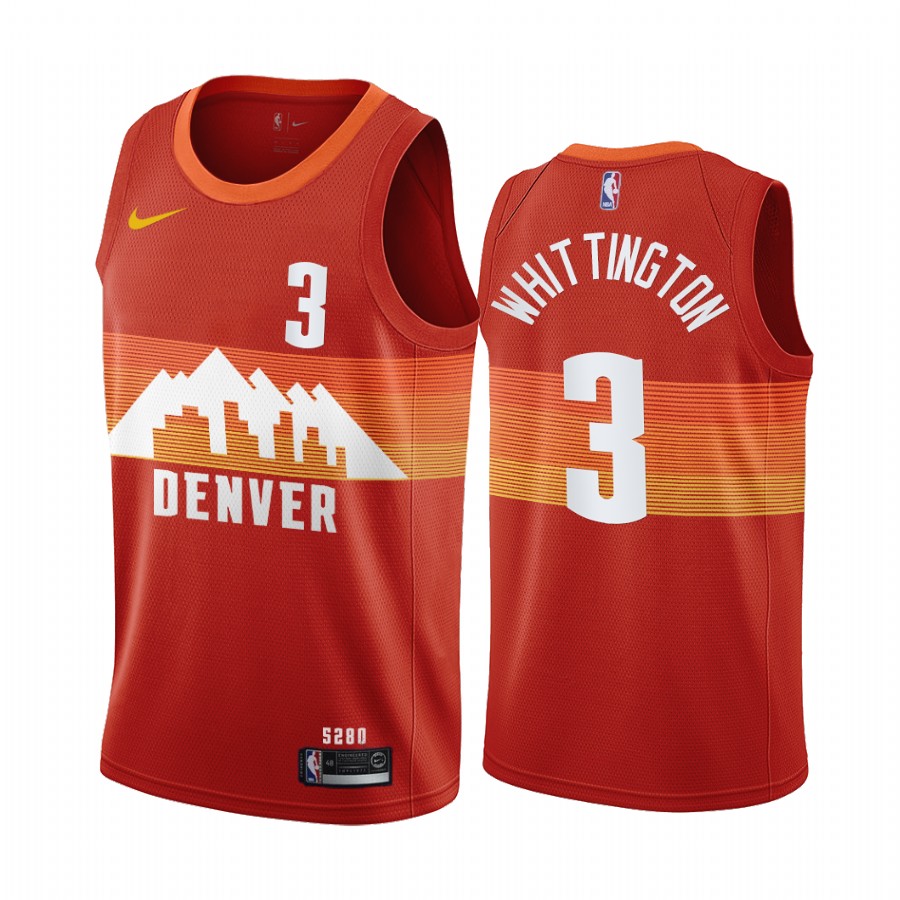 Nike Nuggets #3 Greg Whittington Red Youth NBA Swingman 2020-21 City Edition Jersey