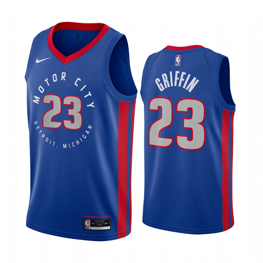 Nike Pistons #23 Blake Griffin Blue Youth NBA Swingman 2020-21 City Edition Jersey