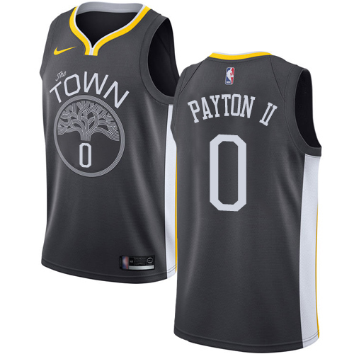 Nike Warriors #0 Gary Payton II Black Youth NBA Swingman Statement Edition Jersey