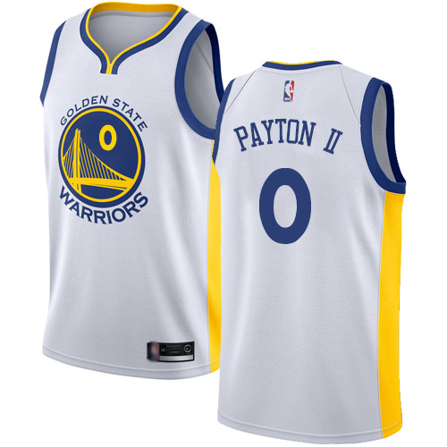 Nike Warriors #0 Gary Payton II White Youth NBA Swingman Association Edition Jersey