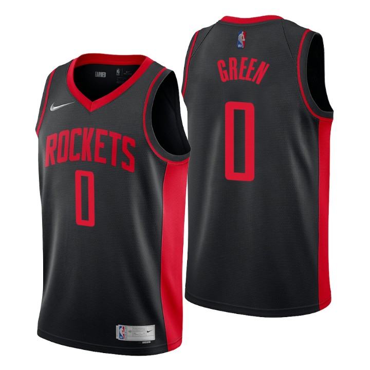 Houston Rockets #0 Jalen Green Black Youth NBA Swingman 2020-21 Earned Edition Jersey