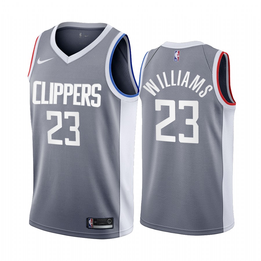 Los Angeles Clippers #23 Lou Williams Gray Youth NBA Swingman 2020-21 Earned Edition Jersey