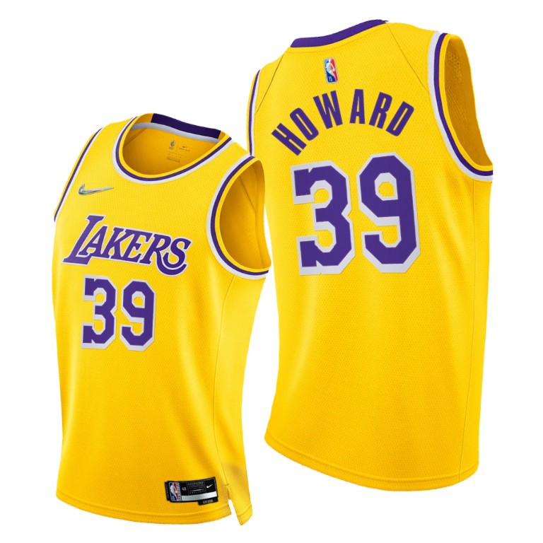 Nike Lakers #39 Dwight Howard Youth 2021-22 75th Diamond Anniversary NBA Jersey Gold