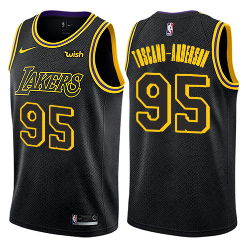 Los Angeles Lakers #95 Juan Toscano-Anderson Black Youth Nike 2022 Select Series MVP Swingman Jersey