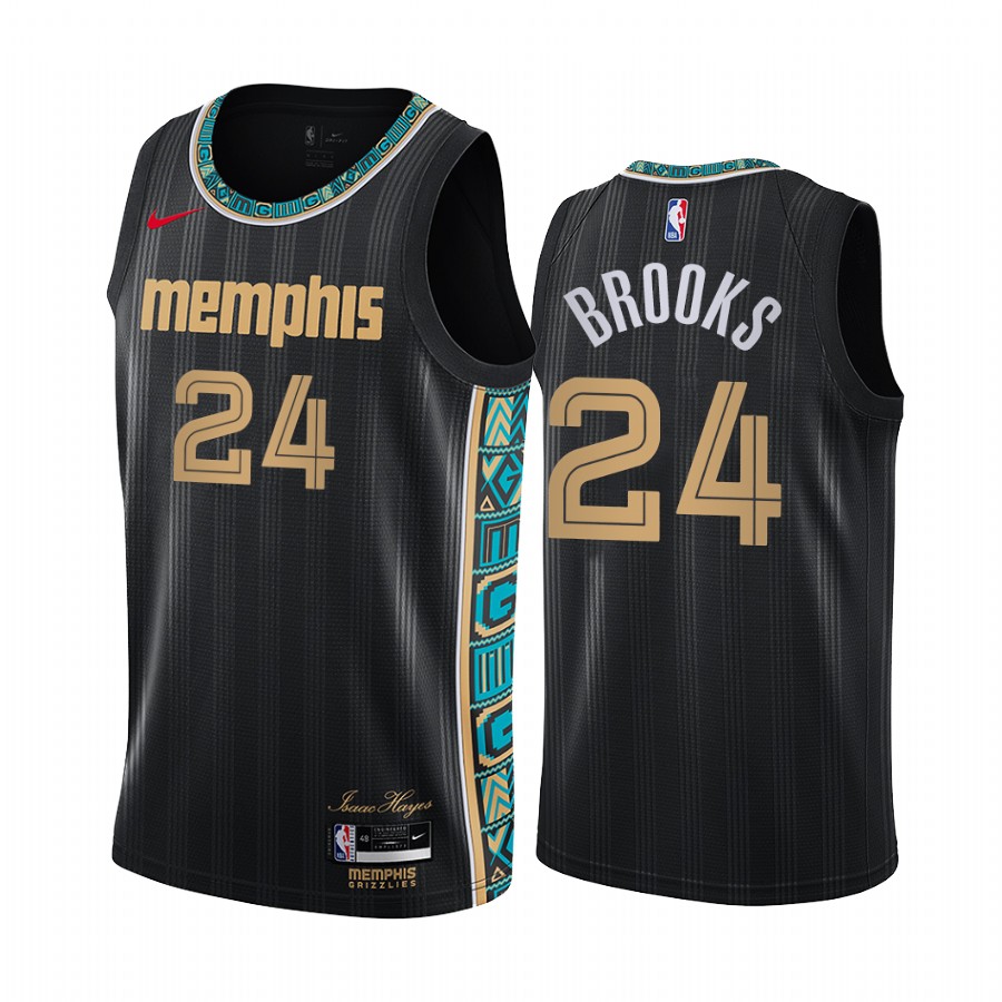 Nike Grizzlies #24 Dillon Brooks Black Youth NBA Swingman 2020-21 City Edition Jersey