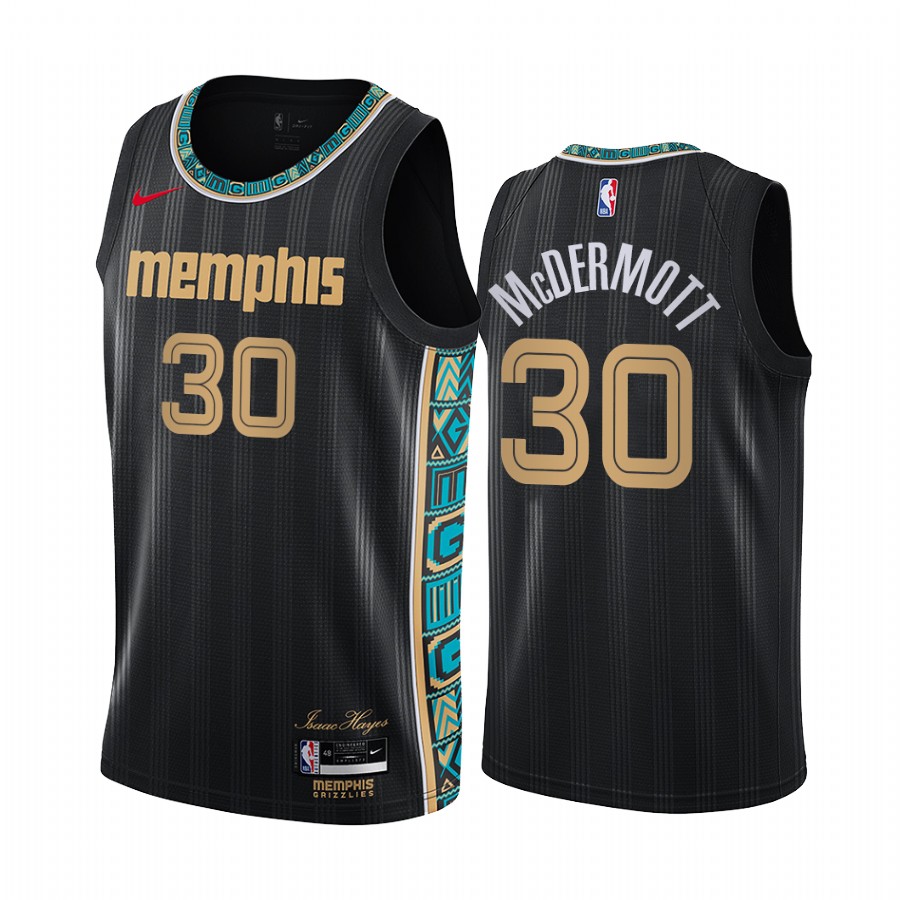 Nike Grizzlies #30 Sean Mcdermott Black Youth NBA Swingman 2020-21 City Edition Jersey