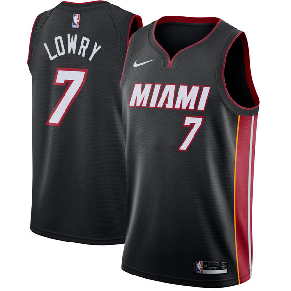 Nike Heat #7 Kyle Lowry Youth Black NBA Swingman Icon Edition Jersey