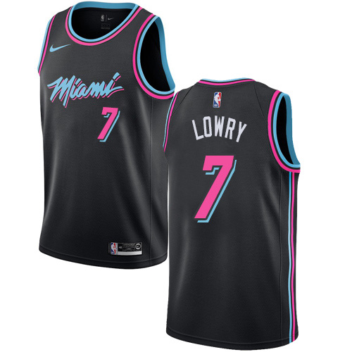 Nike Heat #7 Kyle Lowry Youth Black NBA Swingman City Edition 2018/19 Jersey