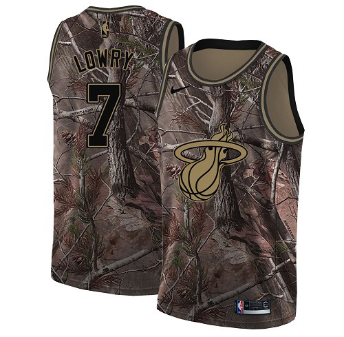 Nike Heat #7 Kyle Lowry Youth Camo NBA Swingman Realtree Collection Jersey