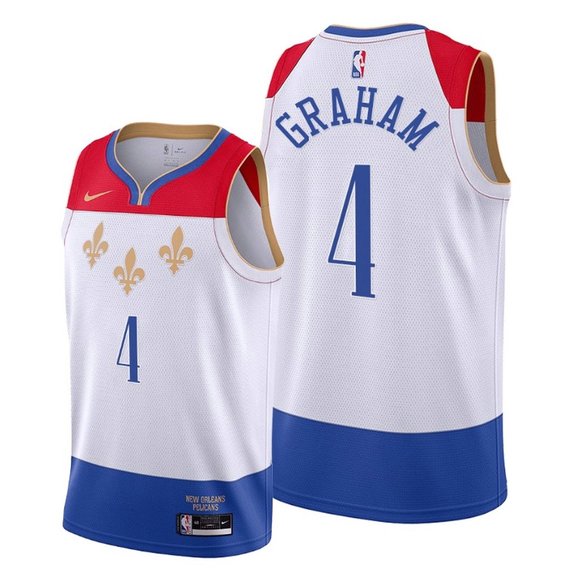 Nike Pelicans #4 Devonte' Graham White Youth NBA Swingman 2020-21 City Edition Jersey