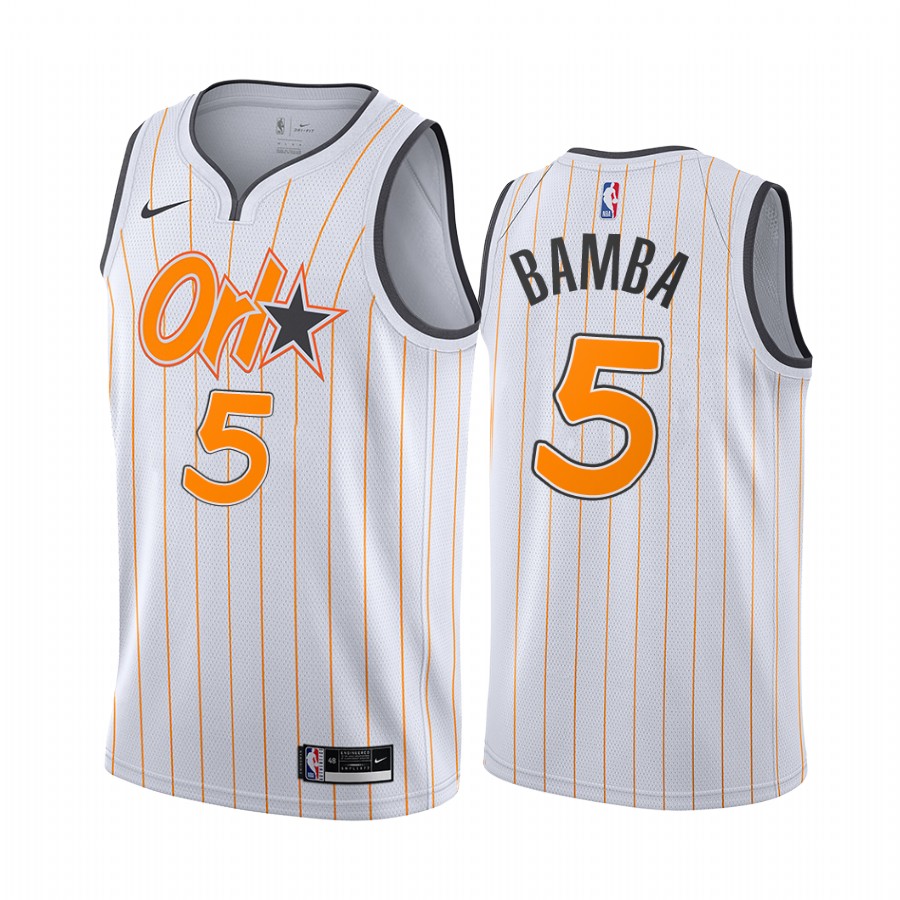 Nike Magic #5 Mohamed Bamba White Youth NBA Swingman 2020-21 City Edition Jersey