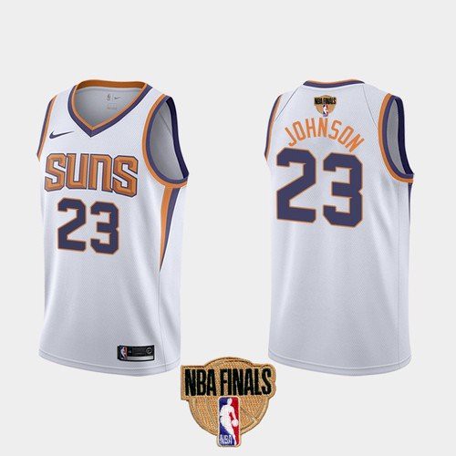 Nike Suns #23 Cameron Johnson Youth 2021 NBA Finals Bound Swingman Association Edition Jersey White