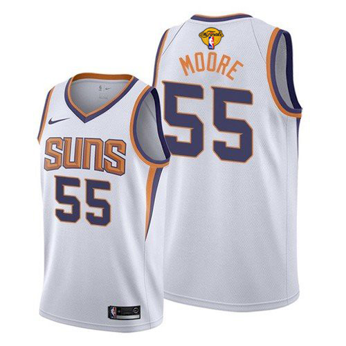 Nike Suns #55 E'Twaun Moore Youth 2021 NBA Finals Bound Swingman Association Edition Jersey White